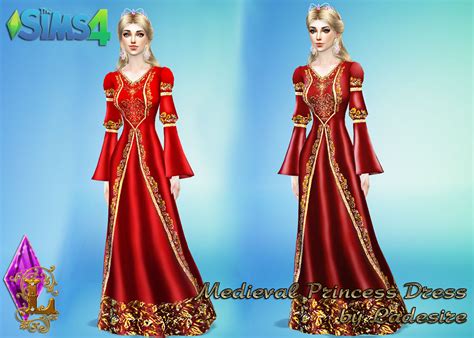 My Sims 4 Blog Medieval Princess Dress By Ladesire