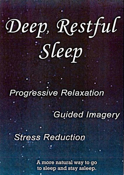 Deep Restful Sleep Guided Imagery Progressive Relaxation Audio P