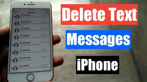 How To Delete Text Messages On Any Iphone Youtube