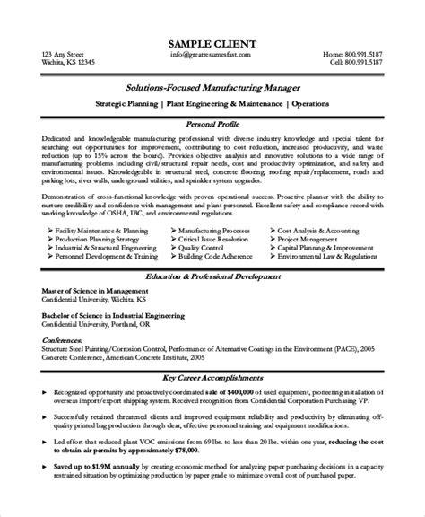 Free Maintenance Resume Templates Printable Templates