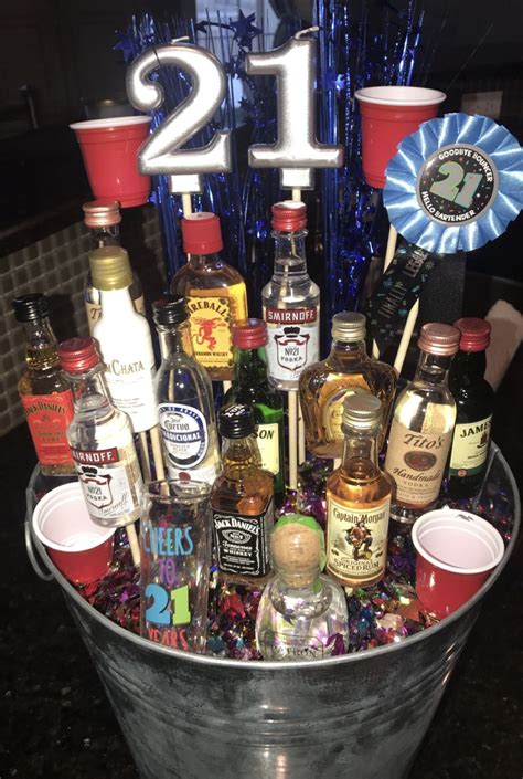 21st Birthday Basket Birthdaybasket 21st Birthday 21st Birthday