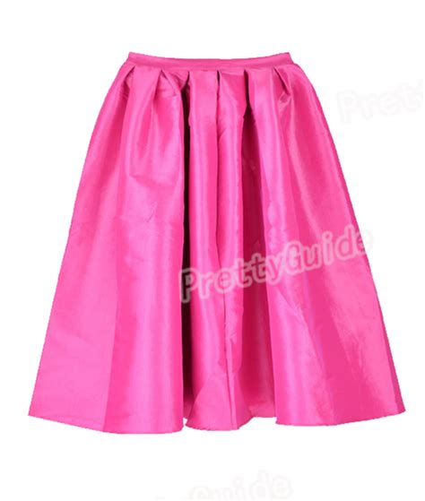 women retro high waist full a line pleated swing dress midi skate skirt ebay