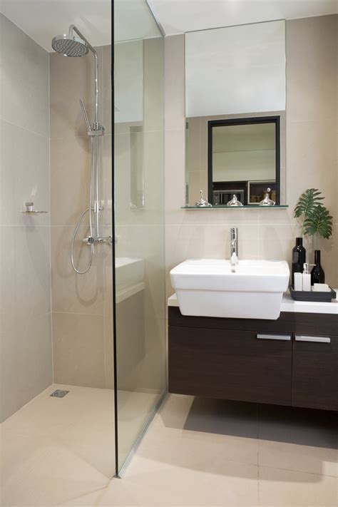 Be prepared to have no bathtub at all, or to have a shower enclosure that sits. En-suite Bathroom Ideas | More Bathrooms