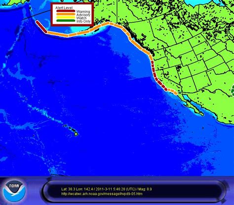 Box 608 whittier, ak 99693 map of whittier >. Tsunami Warning for California, Oregon | KQED