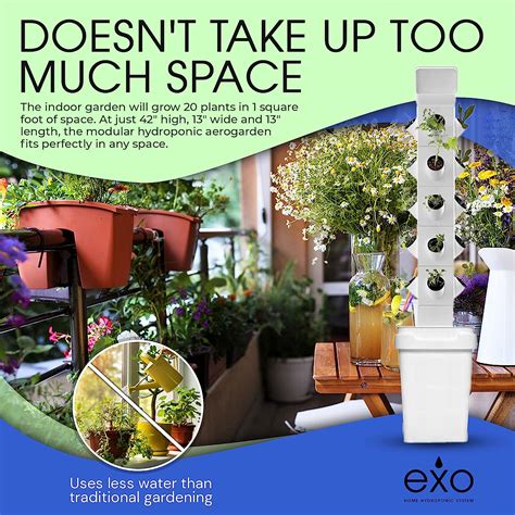Buy Exo Garden Hydroponic Growing System Vertical Tower Vegetable
