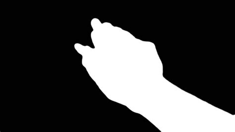 Clapping Hands Silhouette V1 Black Stock Footage Video 578017