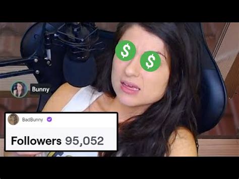 Badbunny the most entitled twitch streamer most entitled twitch streamer, badbunny, has demanded that her audience pay for. meet the most money hungry twitch streamer... (BadBunny ...