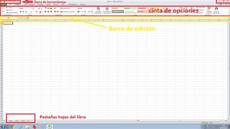 Excel Entorno De Trabajo Informática Cotidiana