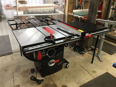 Sawstop 3hp Professional Table Saw W36 Fence Rails And Extension