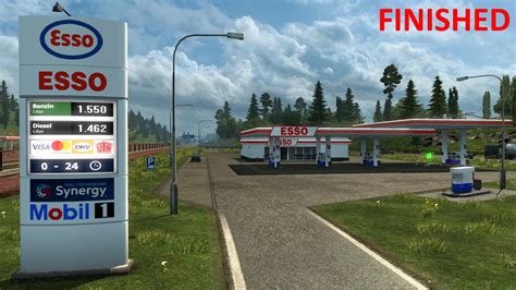 Real European Gas Stations Reloaded 140 Ets 2 Mods Ets2 Map Euro