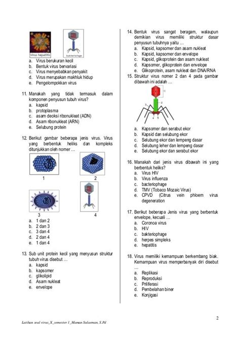 Soal Biologi Tentang Virus