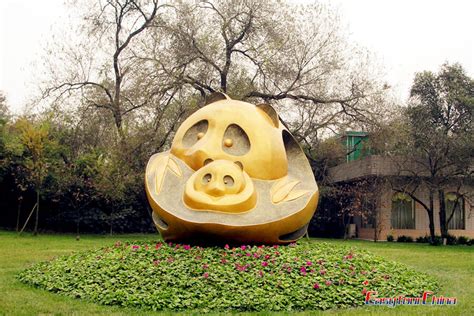 Panda Statue Of Chengdu Giant Panda Breeding Research