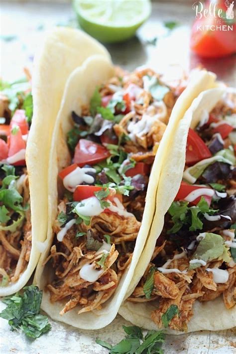 The prep for this recipe is super easy. Slow Cooker Cilantro Lime Chicken Tacos | Recipe | Lime ...