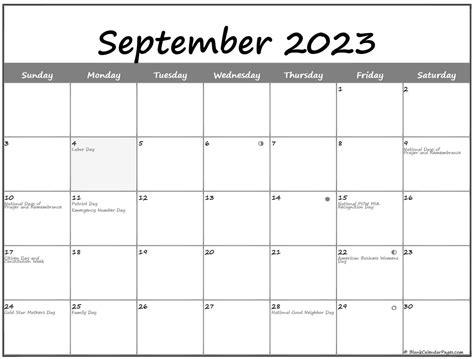 September 2023 Lunar Calendar Moon Phase Calendar