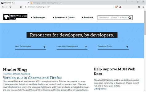Mdn Plus Mozilla Plans To Launch Premium Developer Service Ghacks