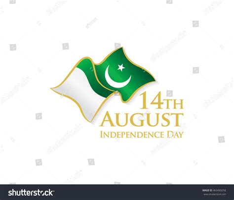 Pakistan Independence Day 14th August Vector Stock Vector 463499258