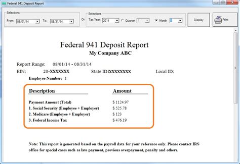Payroll Tax Forms and Reports in ezPaycheck Software