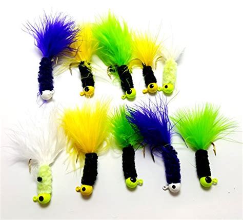 Rah Crappie Jigs 10 And 20 Packs Assorted Colors Lead Head Hook With