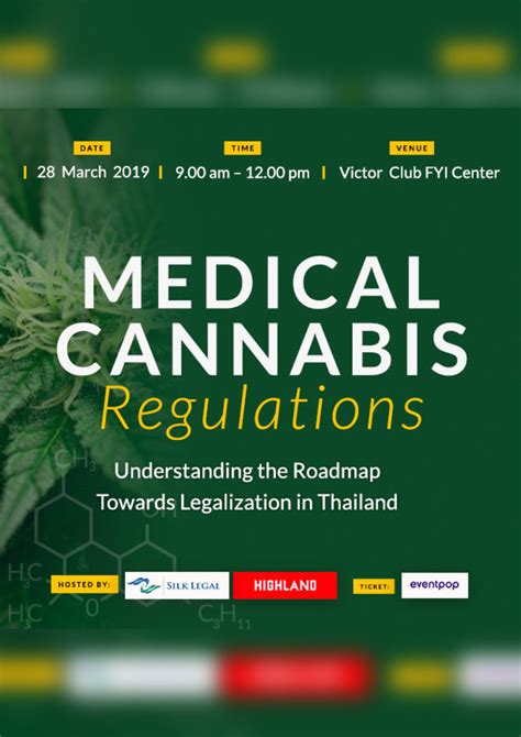 Medical Cannabis Regulations Understanding The Roadmap Towards Legalization Eventpop อีเว้นท์