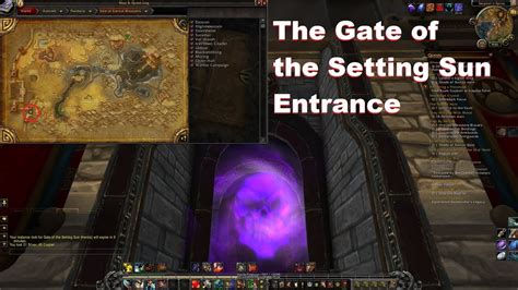 World Of Warcraft The Gate Of The Setting Sun Entrance Youtube