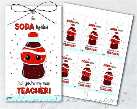 PRINTABLE I M Soda Lighted That You Re My New Teacher Cola Tag Instant