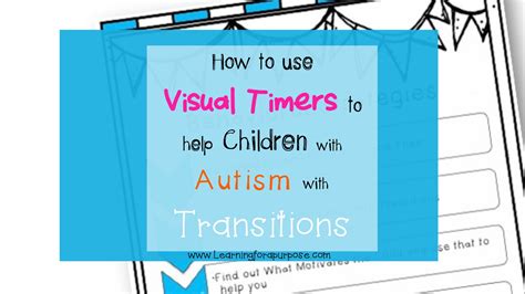 How To Use Visual Timers To Help Children With Autism With Transitions
