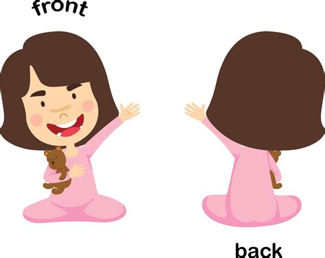 Opposite Front And Back Vector Illustration 2894575 Vector Art At Vecteezy