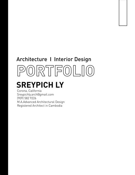Architecture And Interior Designer Portfolio By Sreypich Ly Issuu
