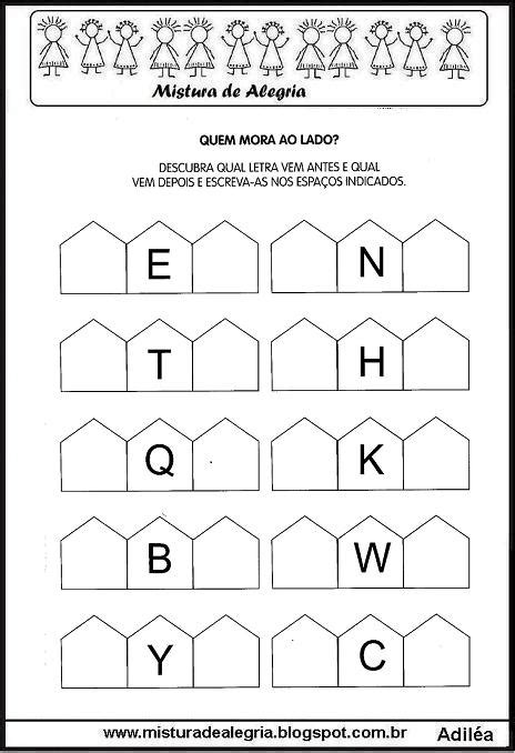 Atividades Com As Letras Do Alfabeto AlfabetizaÇÃo Imprimir E Colorir