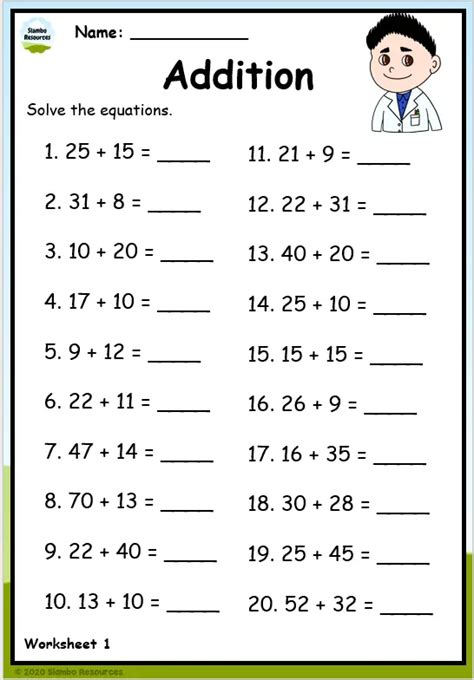 Grade 2 Addition Worksheets Free Printables Math Worksheets