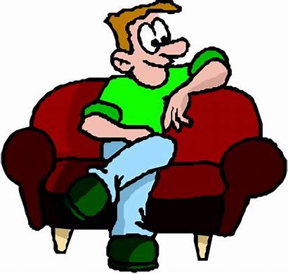 Clipart Sitting Clip Rest Relax Couch Relaxing