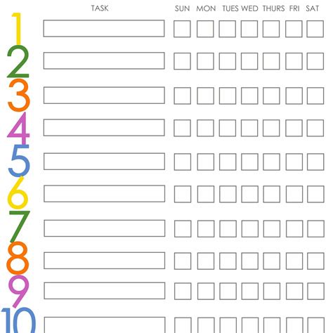 Childrens Allowance Spreadsheet Throughout Free Printable Weekly Chore