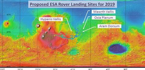 It celebrates the historic landing site of the curiosity rover. ESA identifies 4 potential sites for Mars rover landing in ...