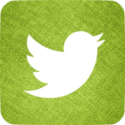 Green Fabric Twitter 3 Icon Free Green Fabric Social Icons Green