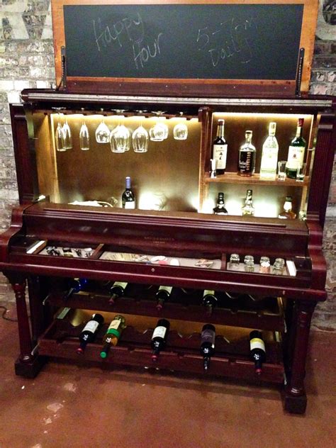 pianobar  liquor cabinet pianos repurpose  bar