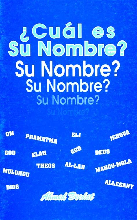 Cual Es Su Nombre What Is His Name In Spanish Spanish Only Ahmed