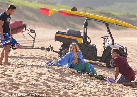 raechelle banno in bikni on the set of home and away daily mail online