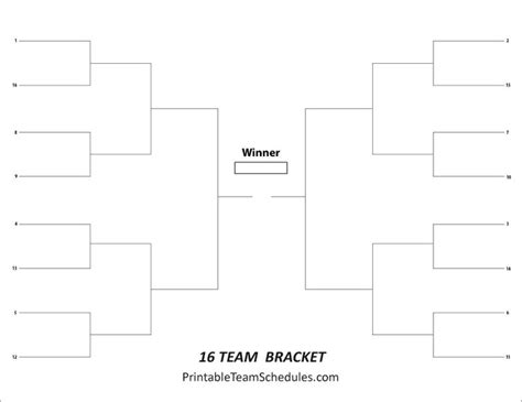 17 Best Images About Tournament Brackets Free Printable
