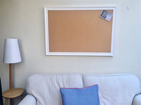 Giant Pin Board A Cork Notice Board With White Frame Painted In All