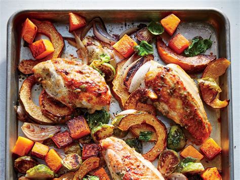 When halved or quartered with chicken. 30 Sheet Pan Dinners - Cooking Light