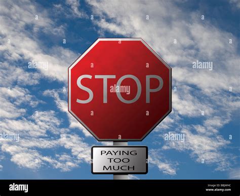 Constructed Stop Sign image displaying Stop Paying Too Much message