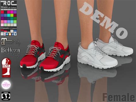 Roc Running Shoes Femaledemo Sims 4 Female Shoes Sims 4 Cc