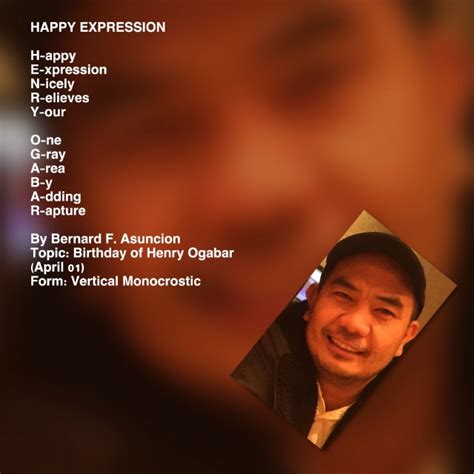 Happy Expression Poem By Bernard F Asuncion Poem Hunter