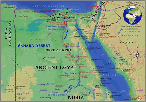 Ägypten Fluss Karte