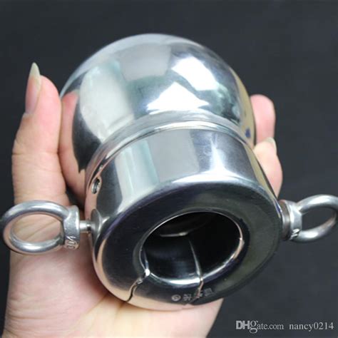 Stainless Steel Penis Delay Ring Scrotum Ring Locking Cock Ring Bound Pendant Stretchers
