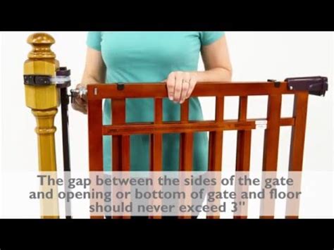 One kit adds 6 inches and the. How to Install the Summer Infant Banister & Stair, Top of ...