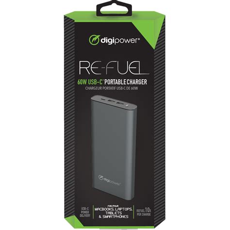 Digipower Re Fuel 60w Usb C Portable Charger Portable Chargers