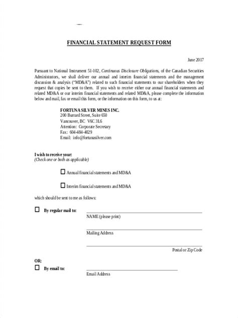 Free 28 Financial Statement Forms In Pdf Ms Word Excel
