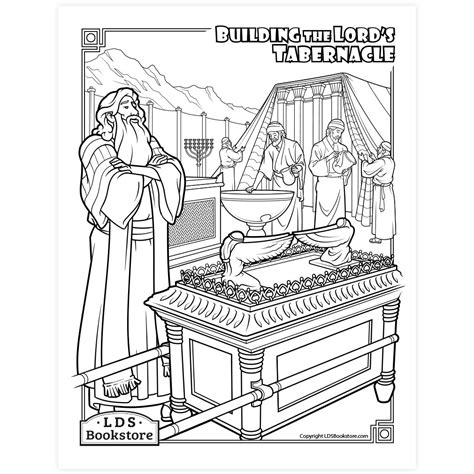 Building The Tabernacle Coloring Page Printable
