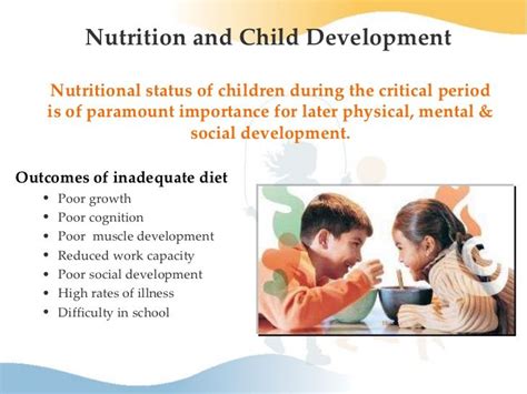 Why Good Nutrition Is Important For Children What Type Of Outcome